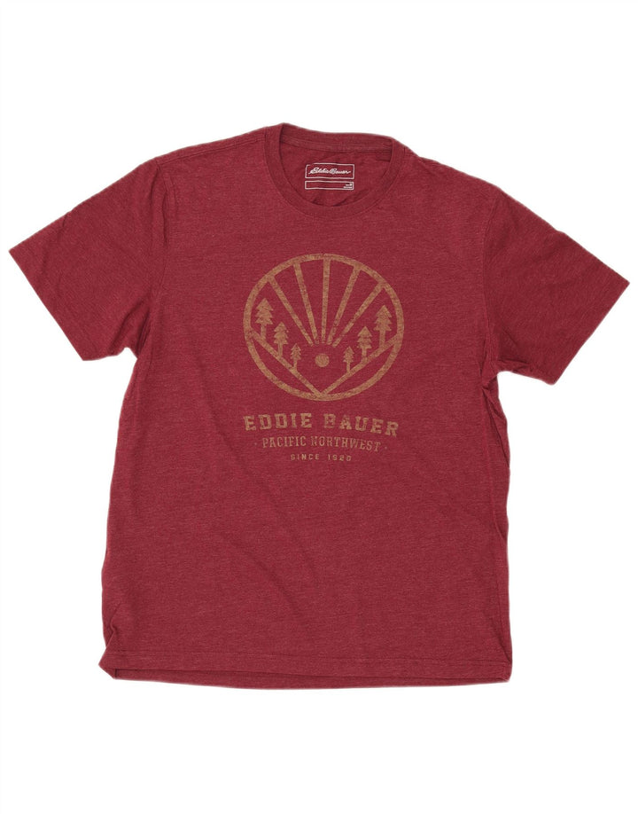 EDDIE BAUER T-shirt graphique pour homme en coton marron moyen