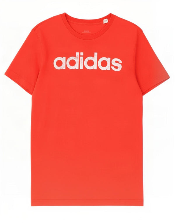 Adidas Mens Graphic T-Shirt Top Petit Rouge Coton