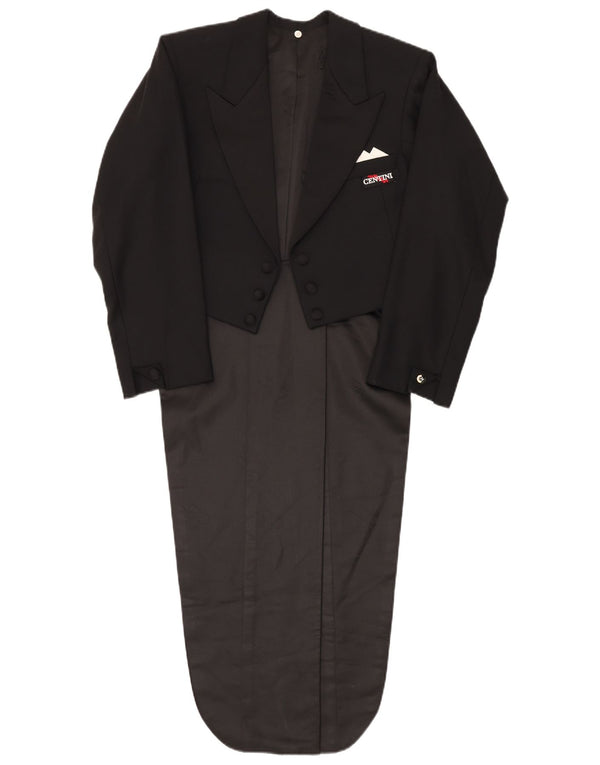 Ermenegildo Zegna Costume 2 pièces pour homme UK 40 Large W36 L30 Laine noire