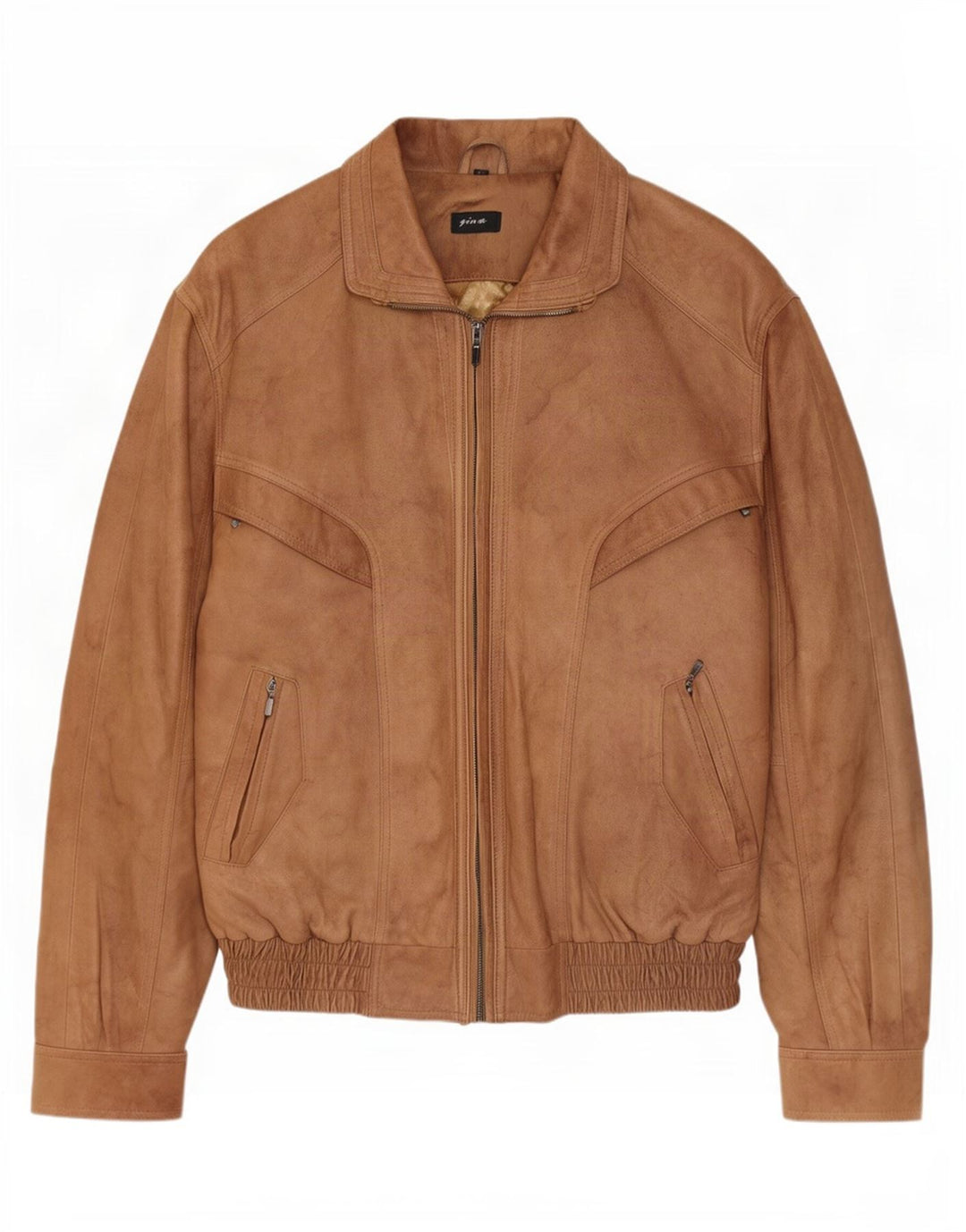 Veste en cuir homme Gina IT 54 2XL marron viscose