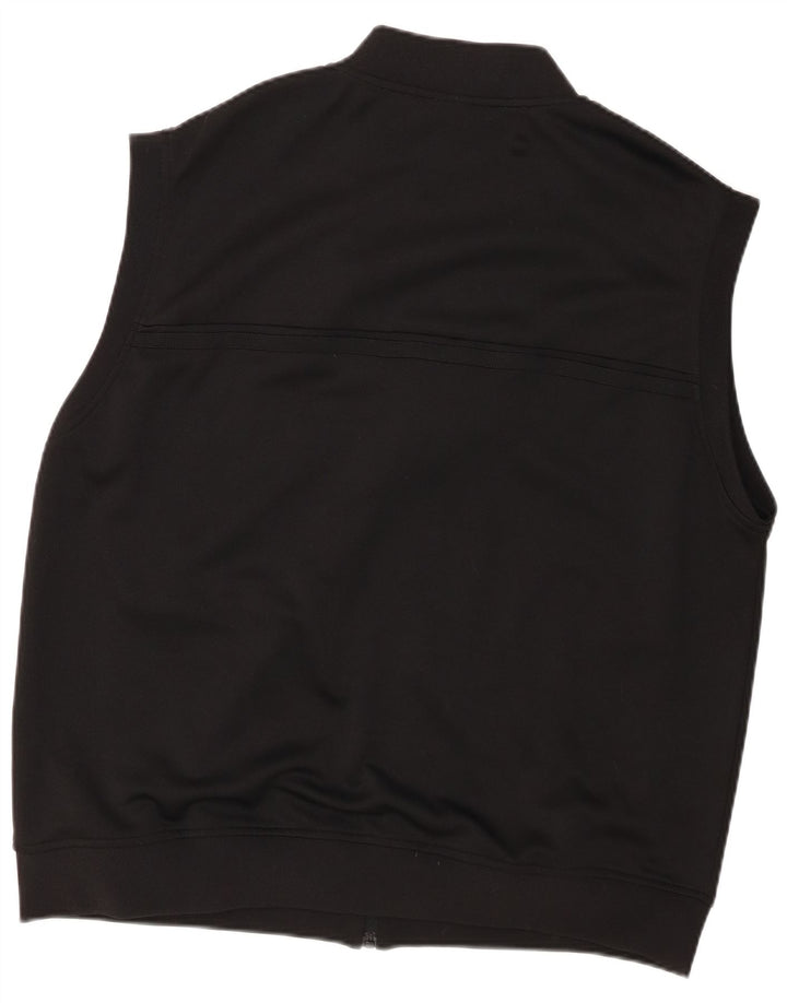 Sergio Tacchini Veste de survêtement sans manches pour homme 3XL Noir Polyester