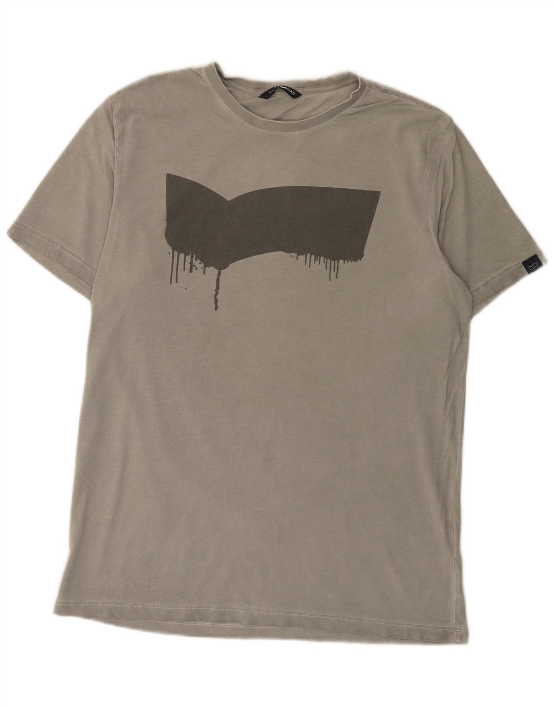 Gas T-Shirt Graphique Homme Grand Gris Coton