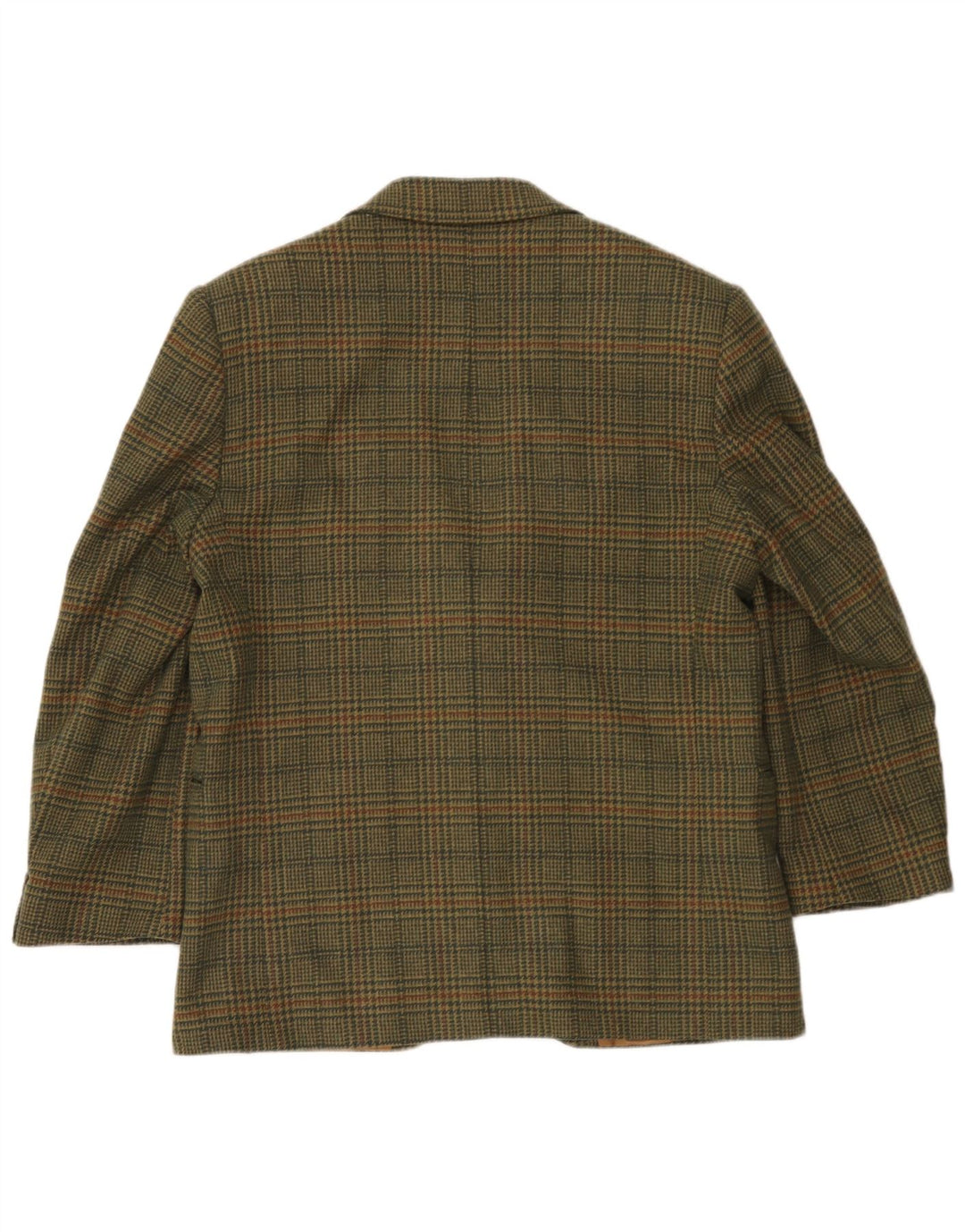 Incom Veste blazer à 2 boutons pour homme UK 38 Kaki pied-de-poule moyen