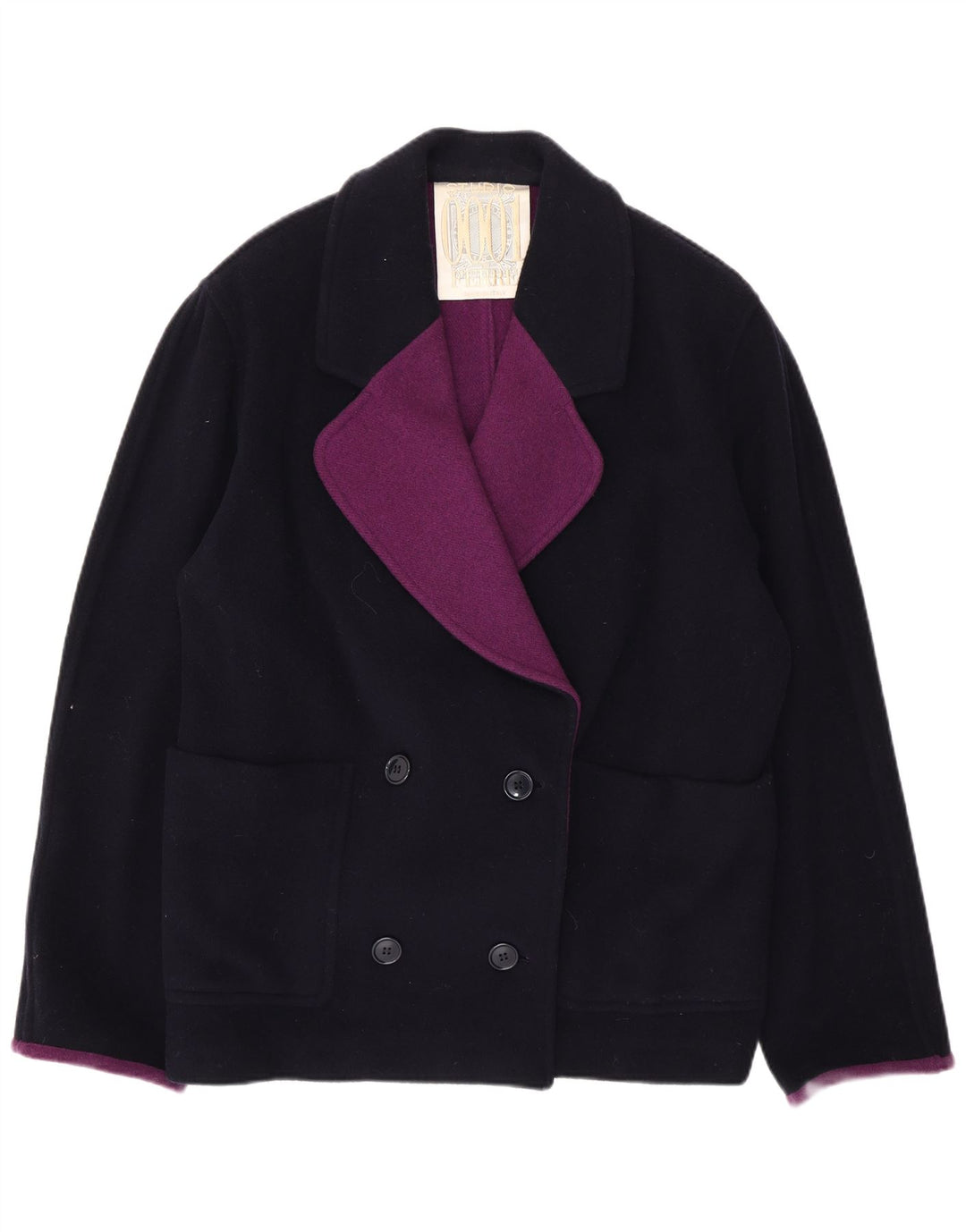 Ferre Caban Femme UK 14 Large Bleu Marine