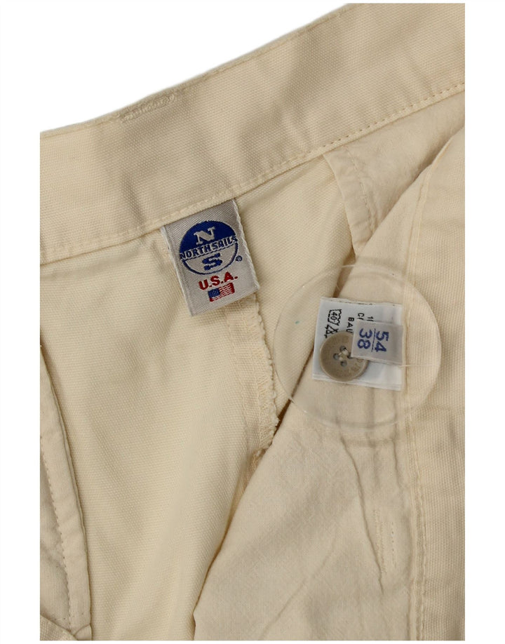 North Sails Short Cargo Homme IT 54 2XL W38 Coton Blanc Cassé