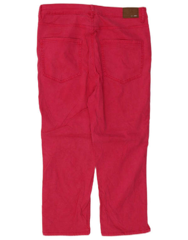 Marks & Spencer Jean Capri skinny pour femme UK 14 Large W30 L21 Coton rose