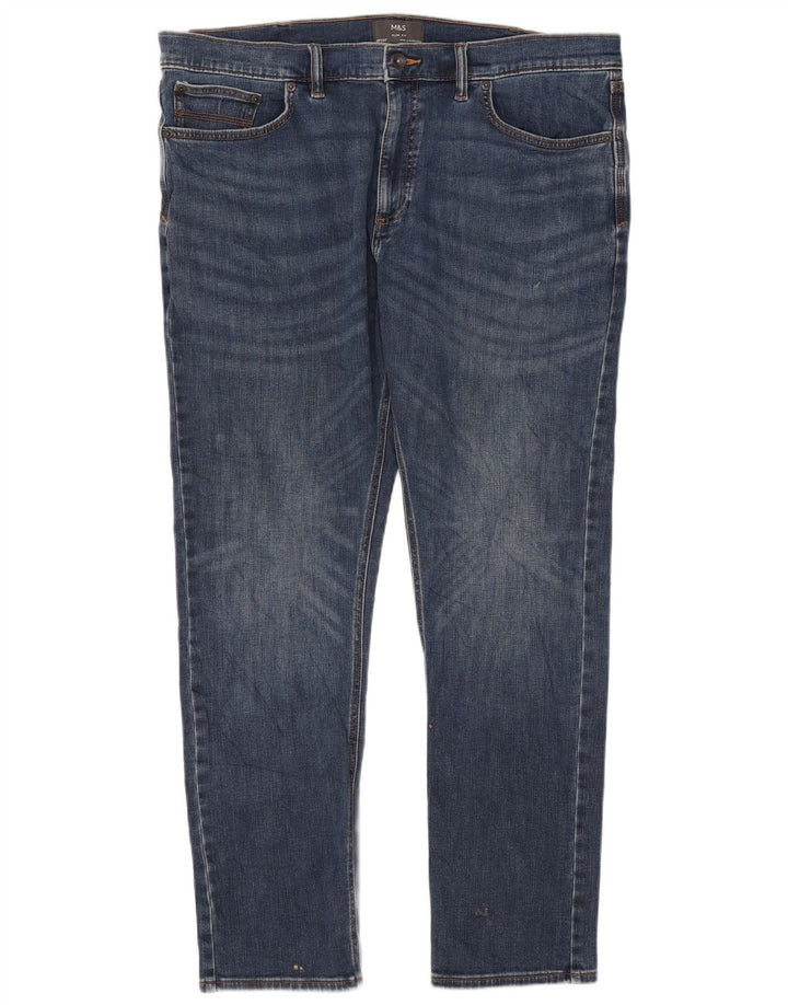 Marks & Spencer Jean Slim Homme W40 L31 Bleu Coton