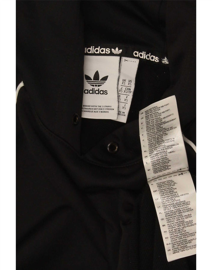Adidas Pull à capuche pour homme XS Noir Polyester