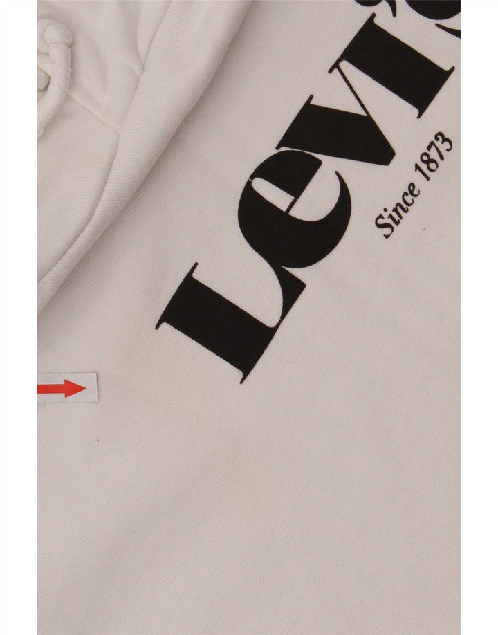 Levi's Pull à Capuche Graphic Homme Petit Blanc Coton