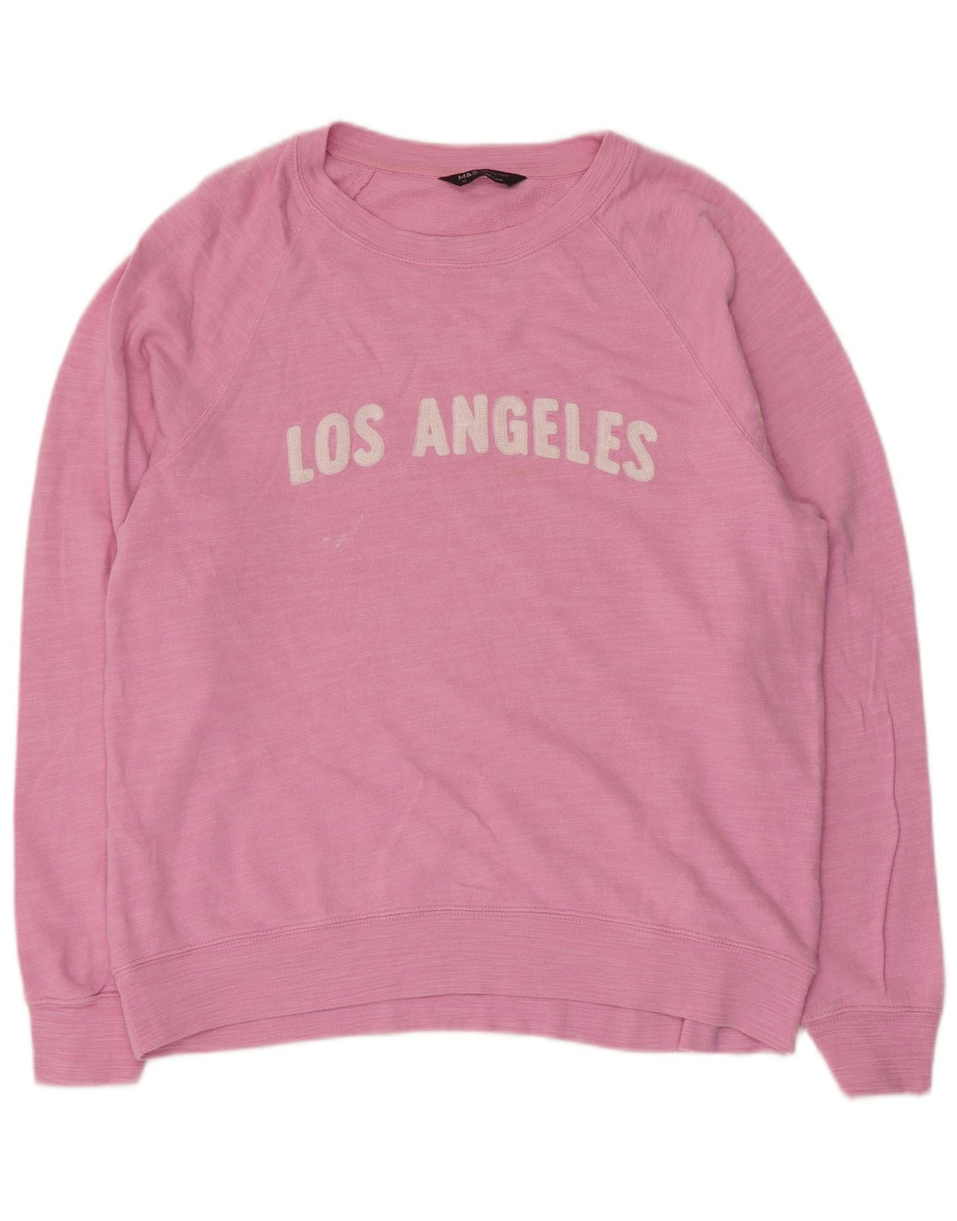 Marks & Spencer Sweat-shirt graphique pour femme UK 12 Rose moyen moucheté