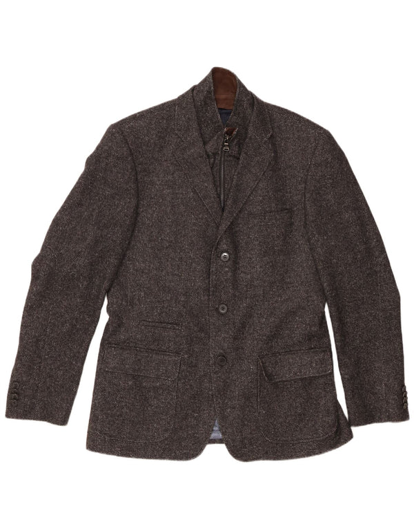 ROY ROBSON Veste blazer à 3 boutons pour homme UK 38 Gris moyen Laine vierge