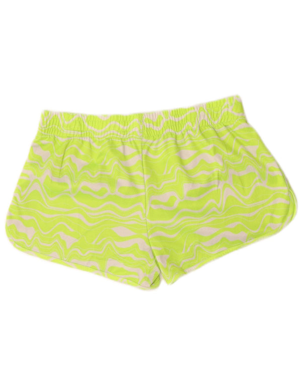 Under Armour Short de sport Heat Gear pour femme UK 14 Large Vert rayé