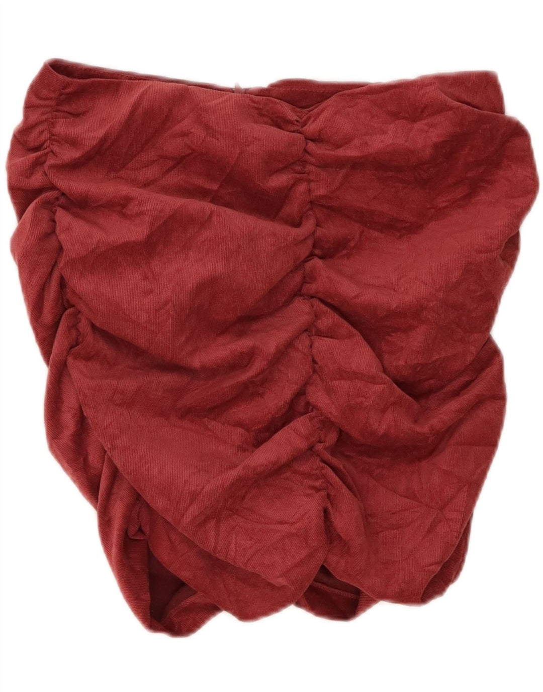 ZARA Womens Mini Corduroy Skirt Large W30 Burgundy Polyester Vintage Zara and Second-Hand Zara from Messina Hembry 