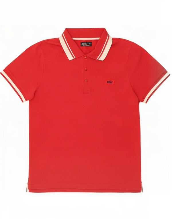 Polo Homme Rifle Petit Coton Rouge