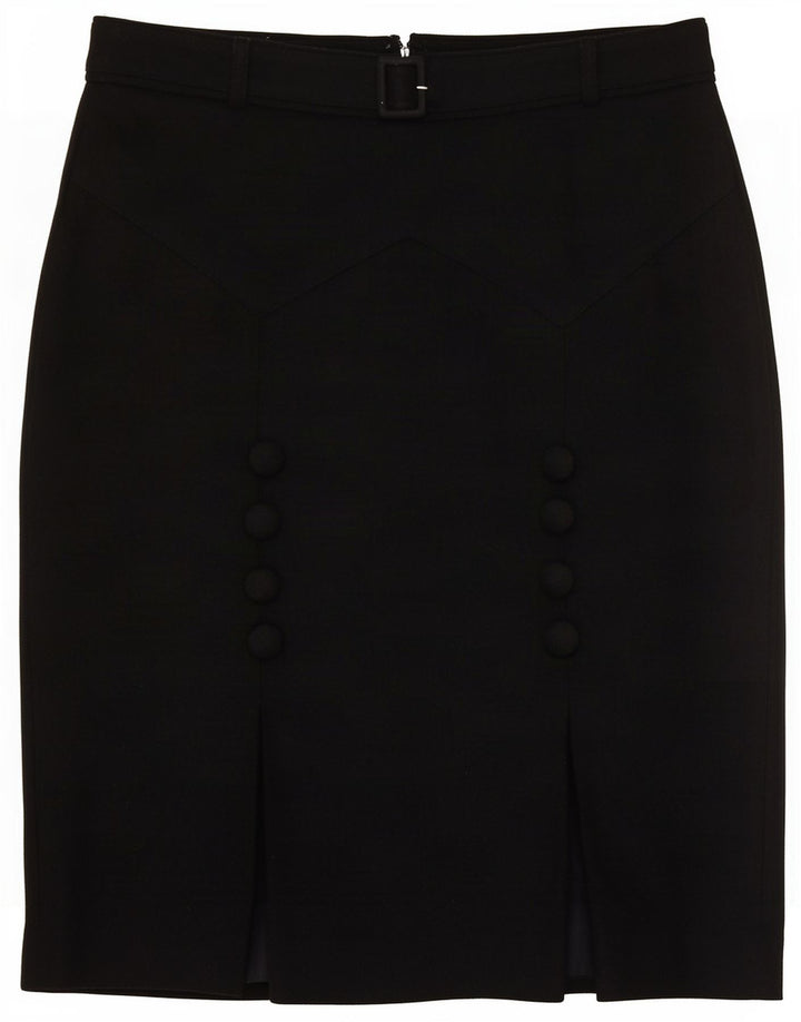 Guess Jupe Crayon Femme Moyen W30 Noir Polyester