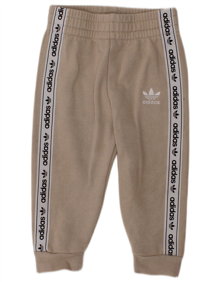 ADIDAS Pantalon de survêtement graphique pour bébé garçon 12-18 mois Beige