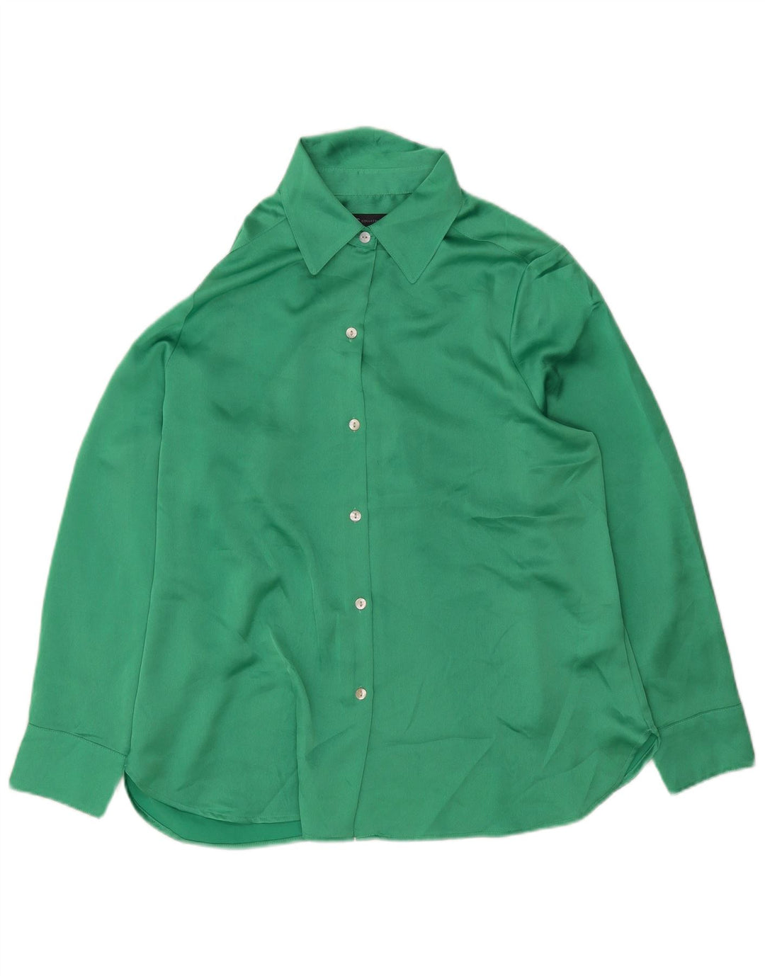 Marks & Spencer Chemise Femme UK 14 Large Vert Polyester