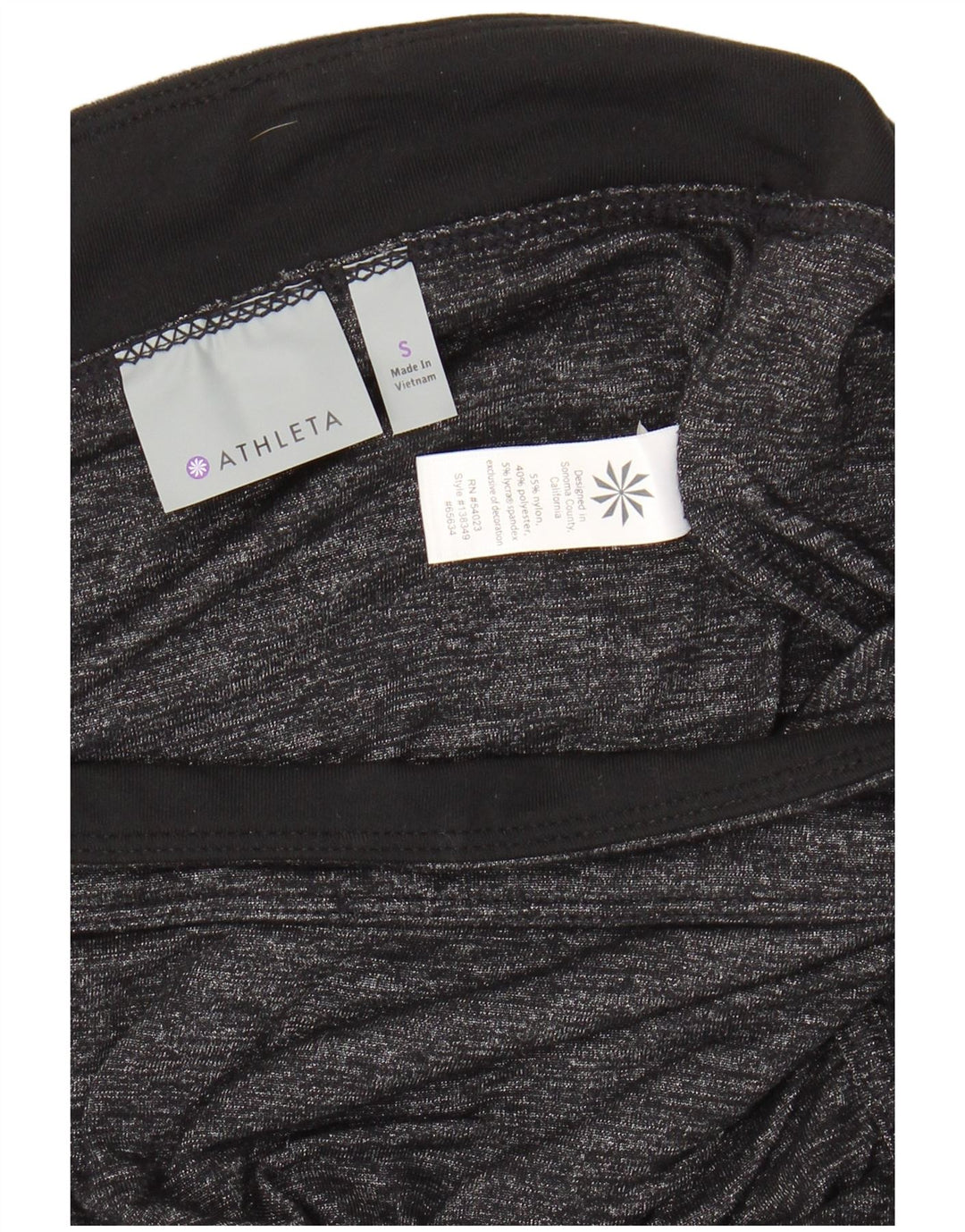 Jupe Femme Athleta Petite W28 Nylon Moucheté Gris