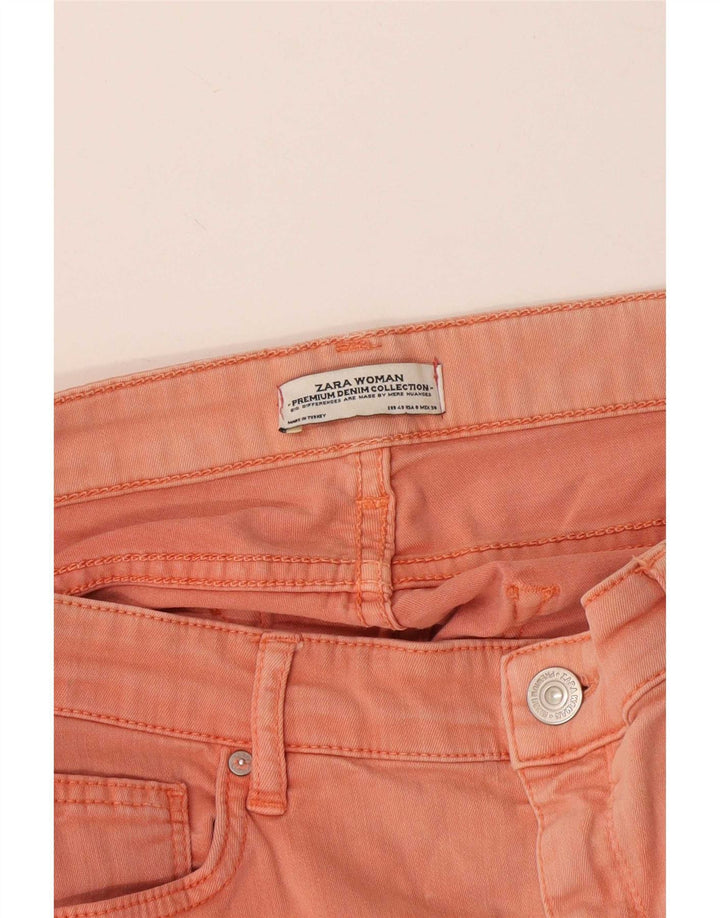 Zara Jean skinny pour femme EU 40 Medium W30 L26 Orange
