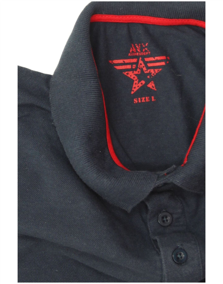 Avirex Polo Homme Grand Bleu Marine