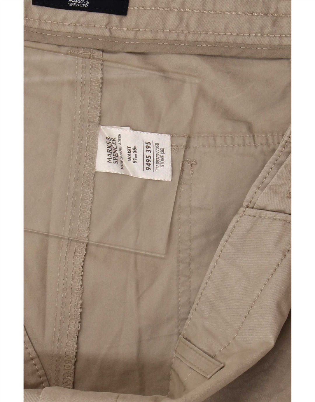 Marks & Spencer Bermuda Homme Large W36 Coton Beige