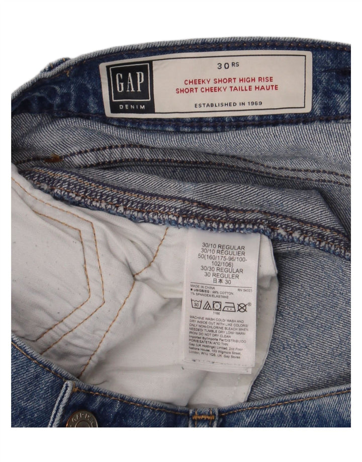 Gap Short En Jean Déchiré Femme W30 Coton Bleu Moyen