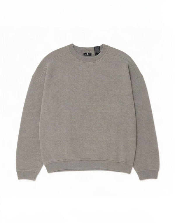Gap Sweat-Shirt Coupe Ample Homme Gris Moyen Moucheté Coton