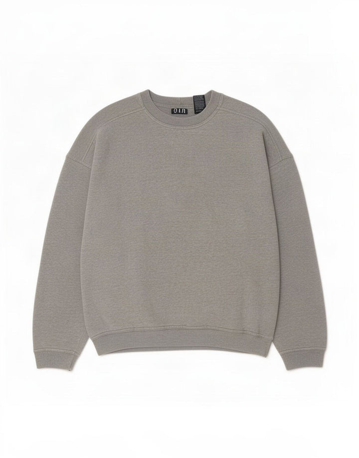 Gap Sweat-Shirt Coupe Ample Homme Gris Moyen Moucheté Coton