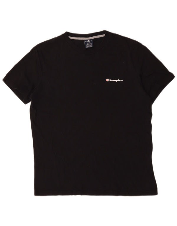 Champion T-Shirt Homme Haut Large Noir Coton