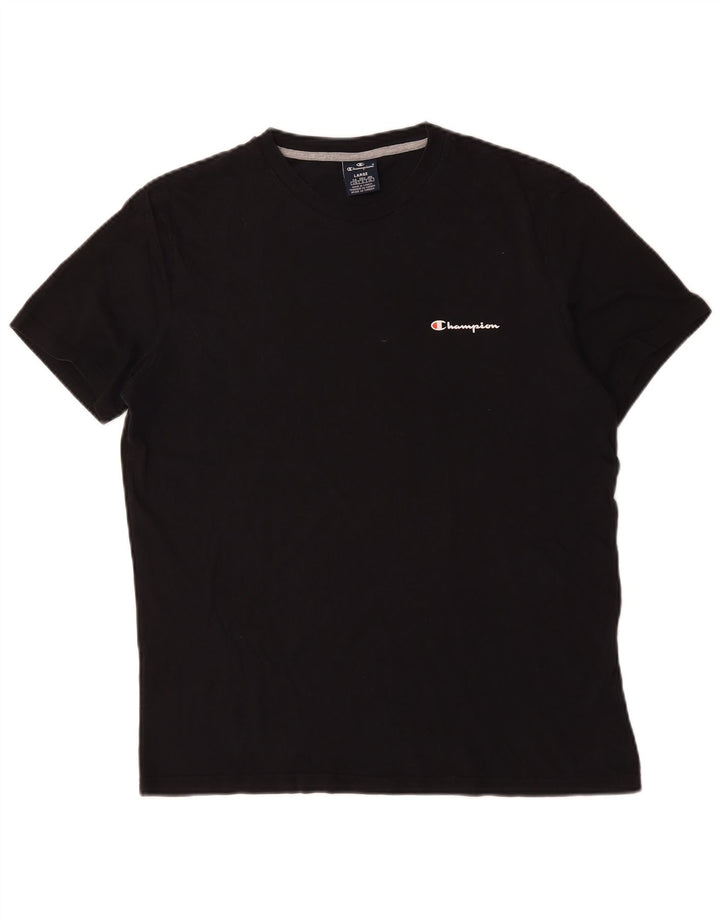 Champion T-Shirt Homme Haut Large Noir Coton