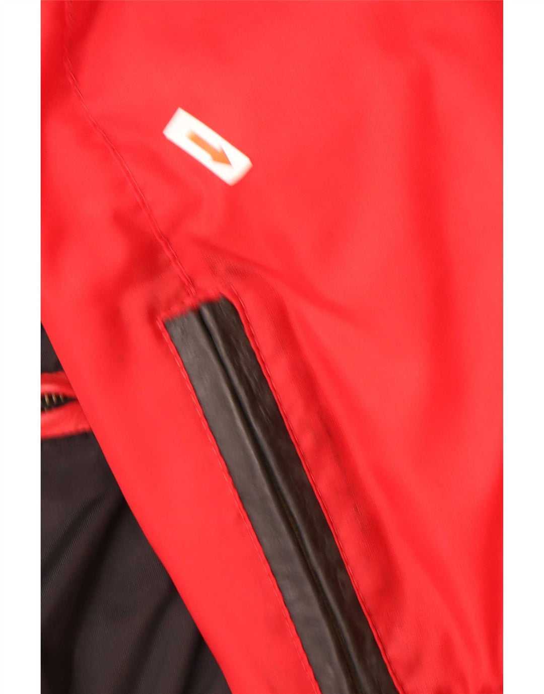 vintage Mens Bomber Jacket UK 42 XL Rouge Colourblock Polyamide