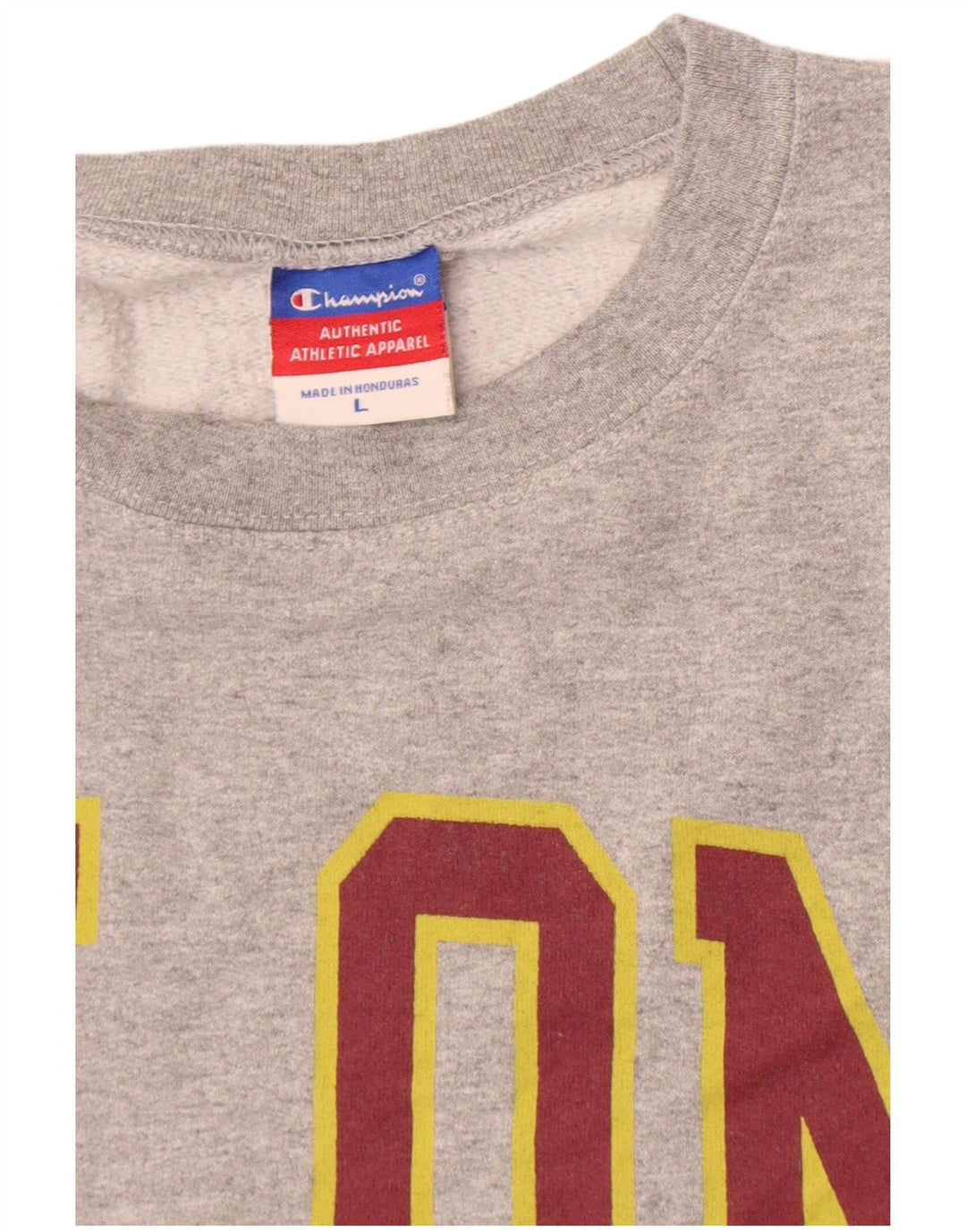 Champion Sweat-shirt graphique pour homme en coton moucheté gris grand