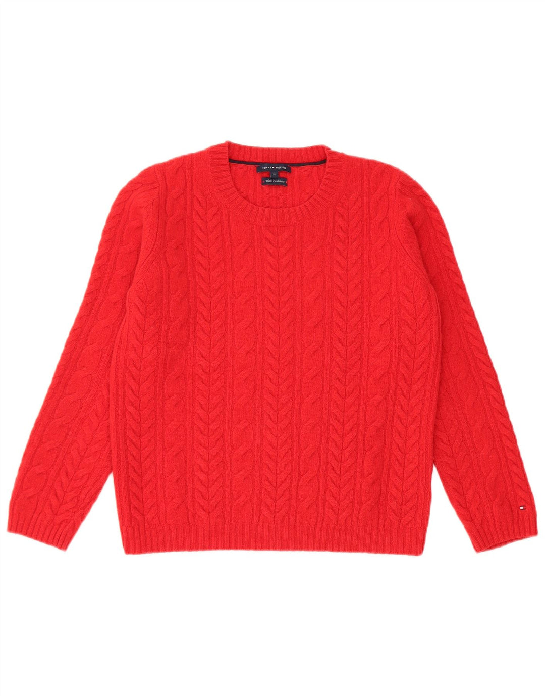 Tommy Hilfiger Pull à col rond pour femme UK 12 Laine rouge moyen