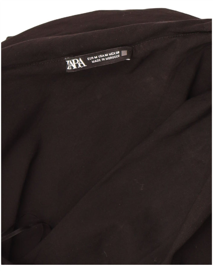 Zara Haut court à une épaule pour femme UK 12 Noir moyen