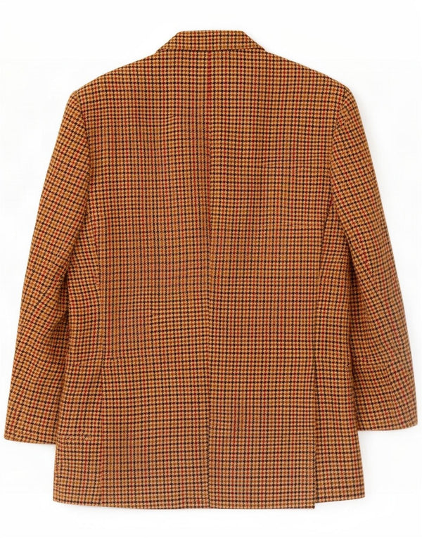Trussardi Veste Blazer Homme IT 50 Large Laine Pied-de-Poule Marron