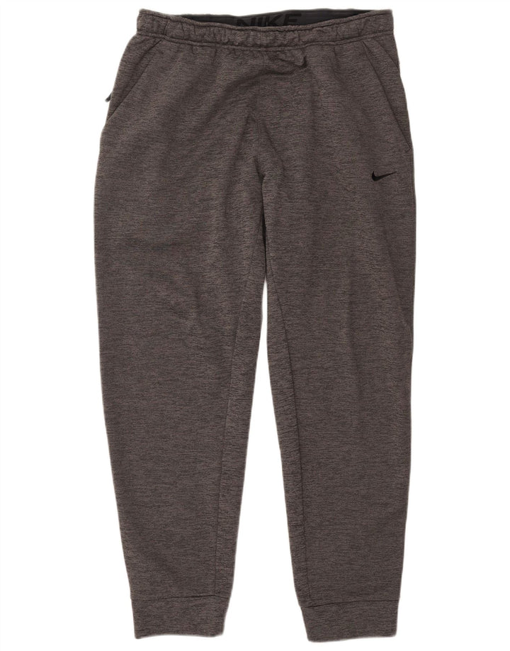 Nike Survêtement complet à capuche Therma-Fit pour homme - Polyester moucheté - Grand gris