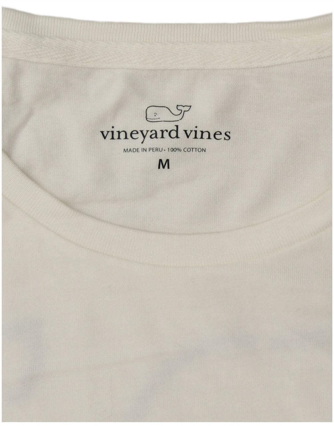 VINEYARD VINES Haut graphique à manches longues pour homme en coton blanc moyen