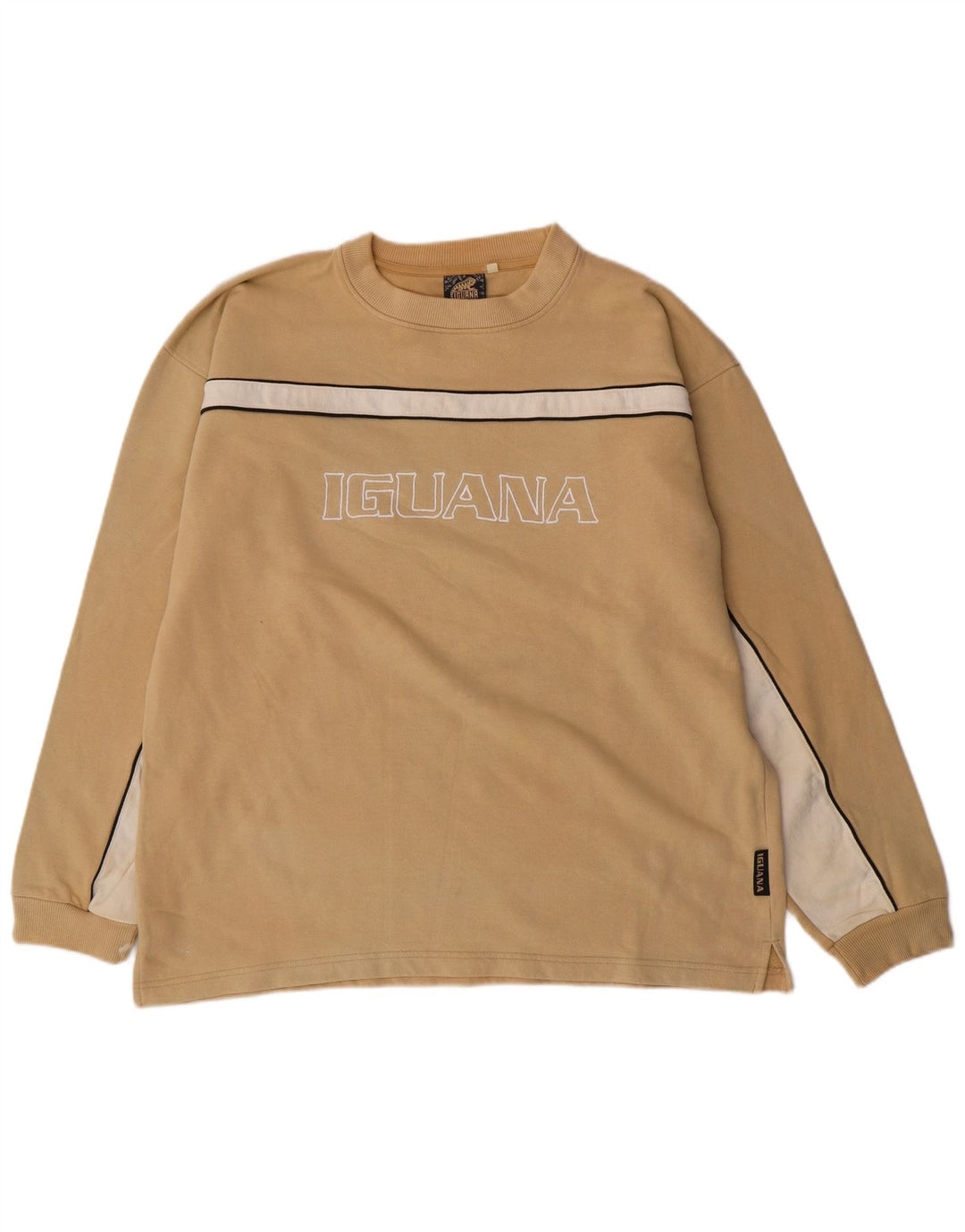 IGUANA Sweat-Shirt Graphique Homme XL Coton Beige
