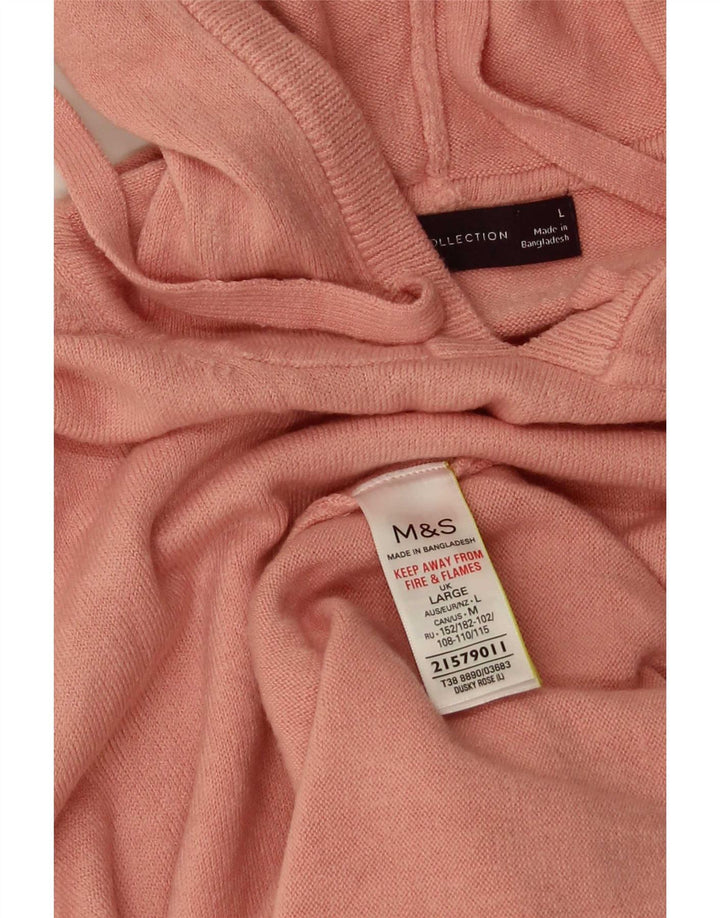 Marks & Spencer Pull à capuche surdimensionné pour femme UK 16 Large Rose