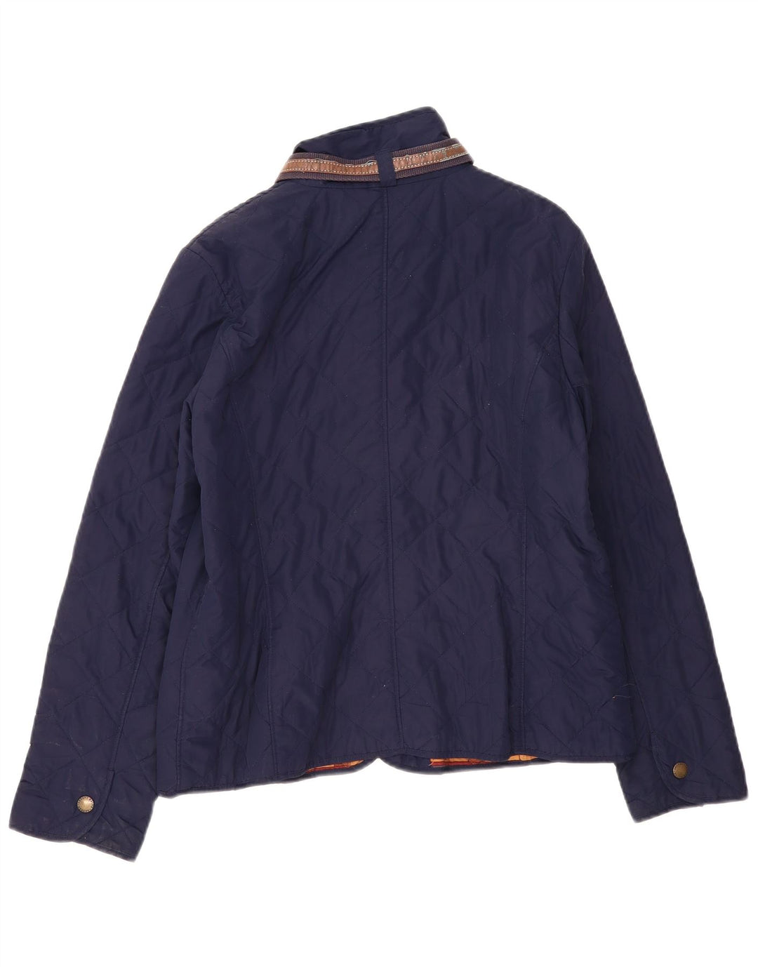 Ralph Lauren Veste matelassée pour femme UK 16 Large Bleu Marine Polyester
