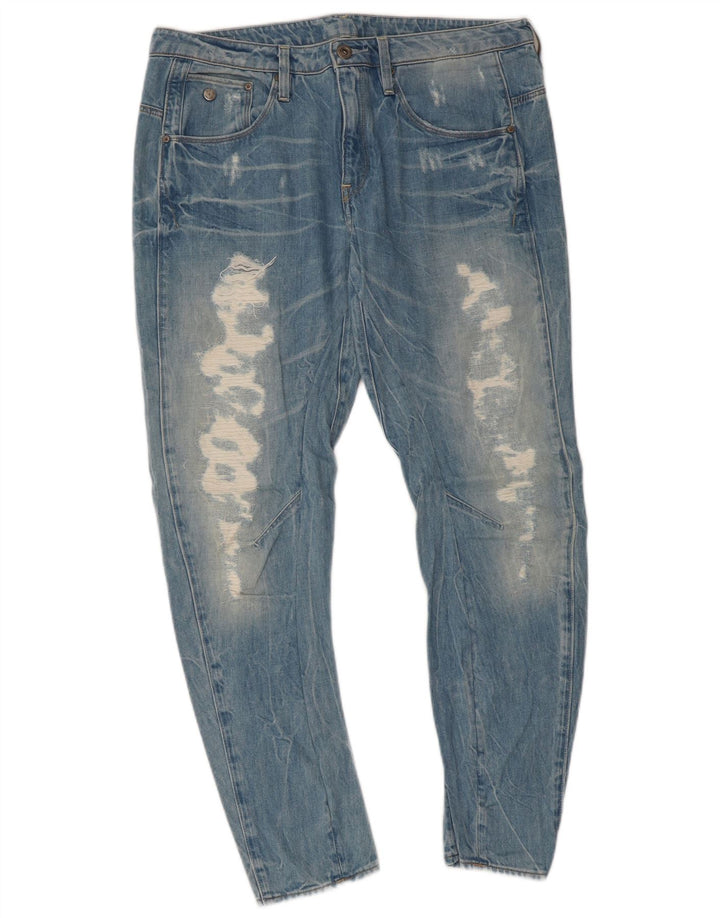 G-Star Jean slim effet vieilli W28 L27 en coton bleu pour femme