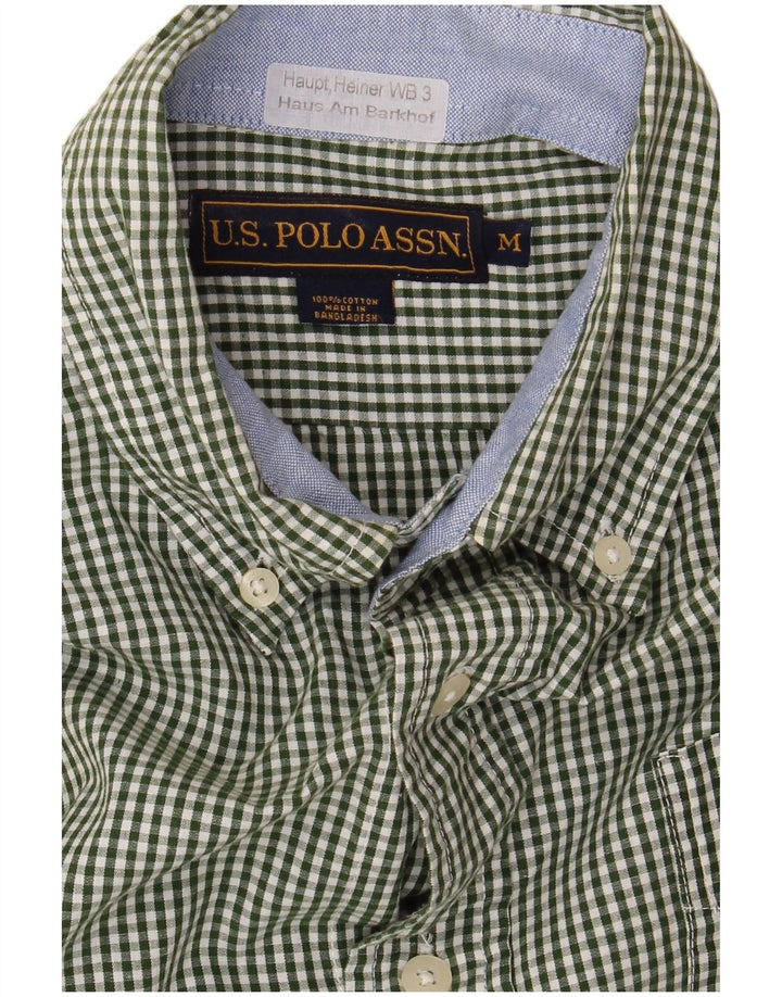 POLO AMÉRICAIN ASSN. Chemise Homme Coton Vichy Vert Moyen