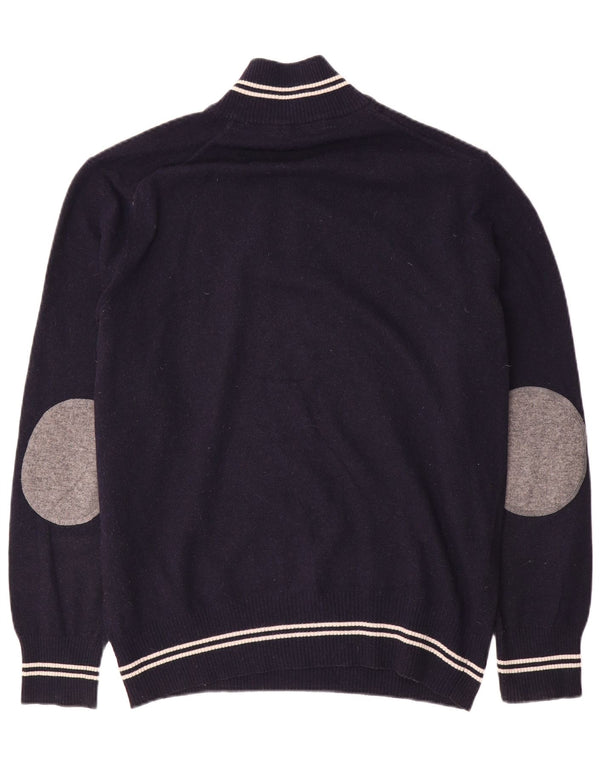 North Sails Pull à col zippé pour homme 2XL en laine bleu marine