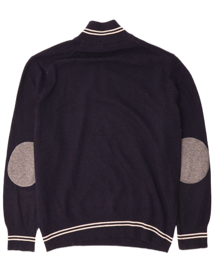 North Sails Pull à col zippé pour homme 2XL en laine bleu marine