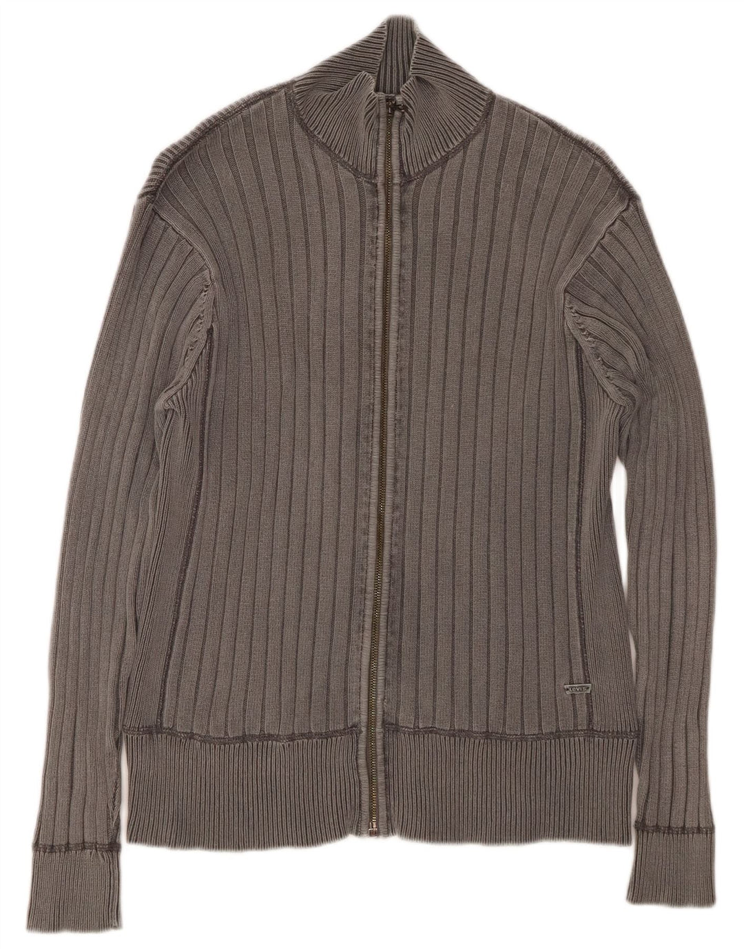 LEVI'S Cardigan Pull Homme Gris Moyen Coton