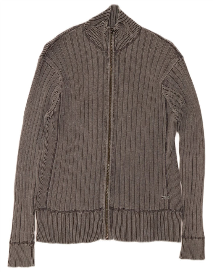 LEVI'S Cardigan Pull Homme Gris Moyen Coton