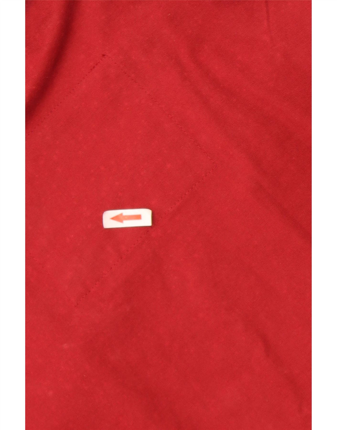 Polbot Veste utilitaire surdimensionnée pour femme UK 18 XL Rouge Colourblock Coton