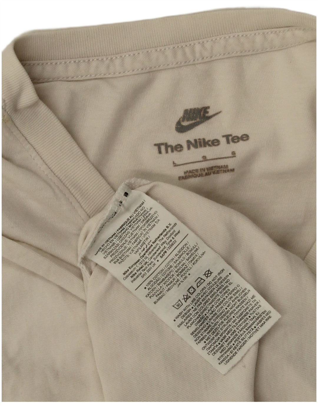 NIKE T-Shirt Homme Haut Large Coton Blanc
