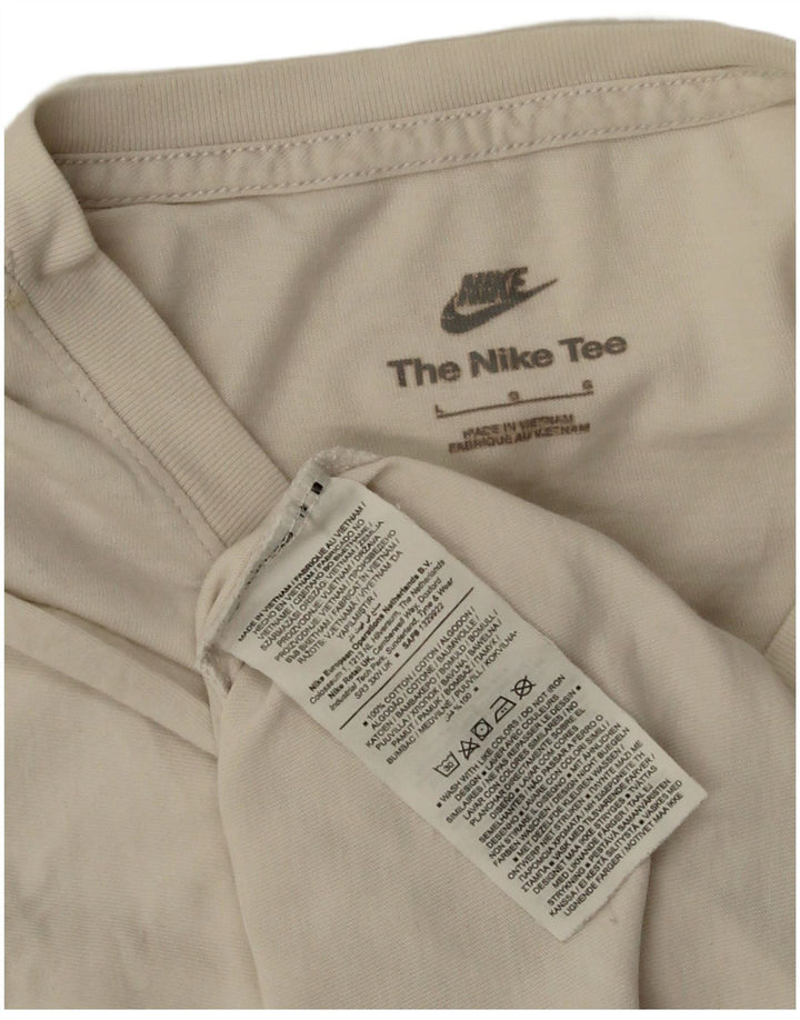 NIKE T-Shirt Homme Haut Large Coton Blanc