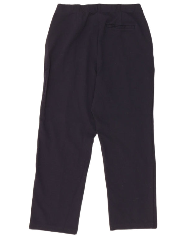 Marks & Spencer Pantalon court taille haute pour femme UK 12 Medium W30 L24 Nav